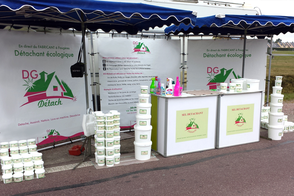 fond de stand en parapluie